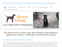 Tablet Screenshot of oliverstravelsdogtraining.com